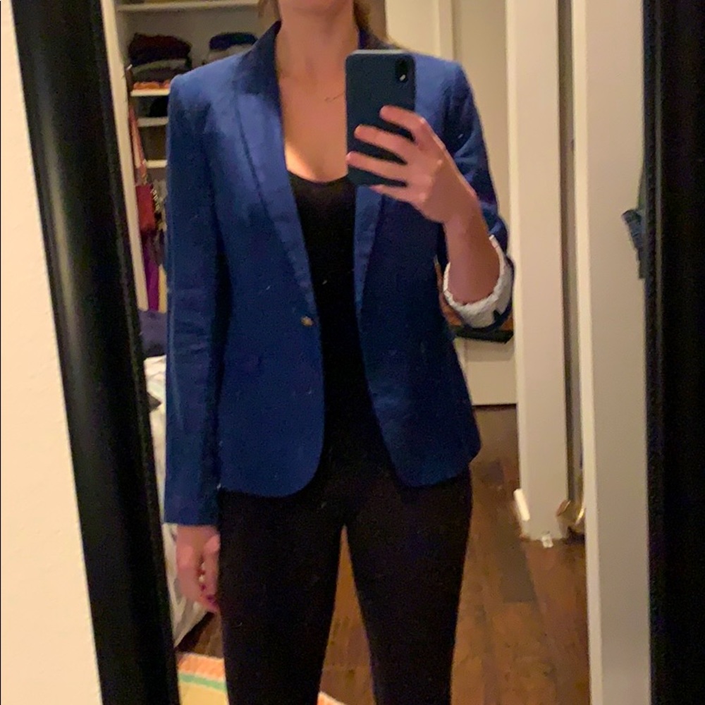 Navy Zara blazer, medium